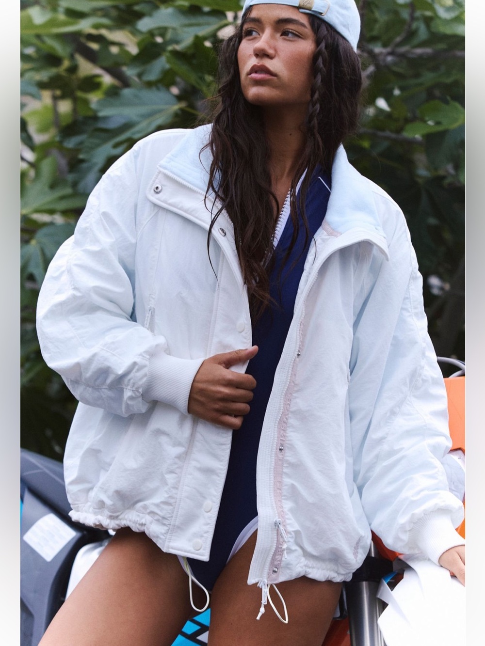 Free People Field Tripper Jacket Size Medium White Combo New